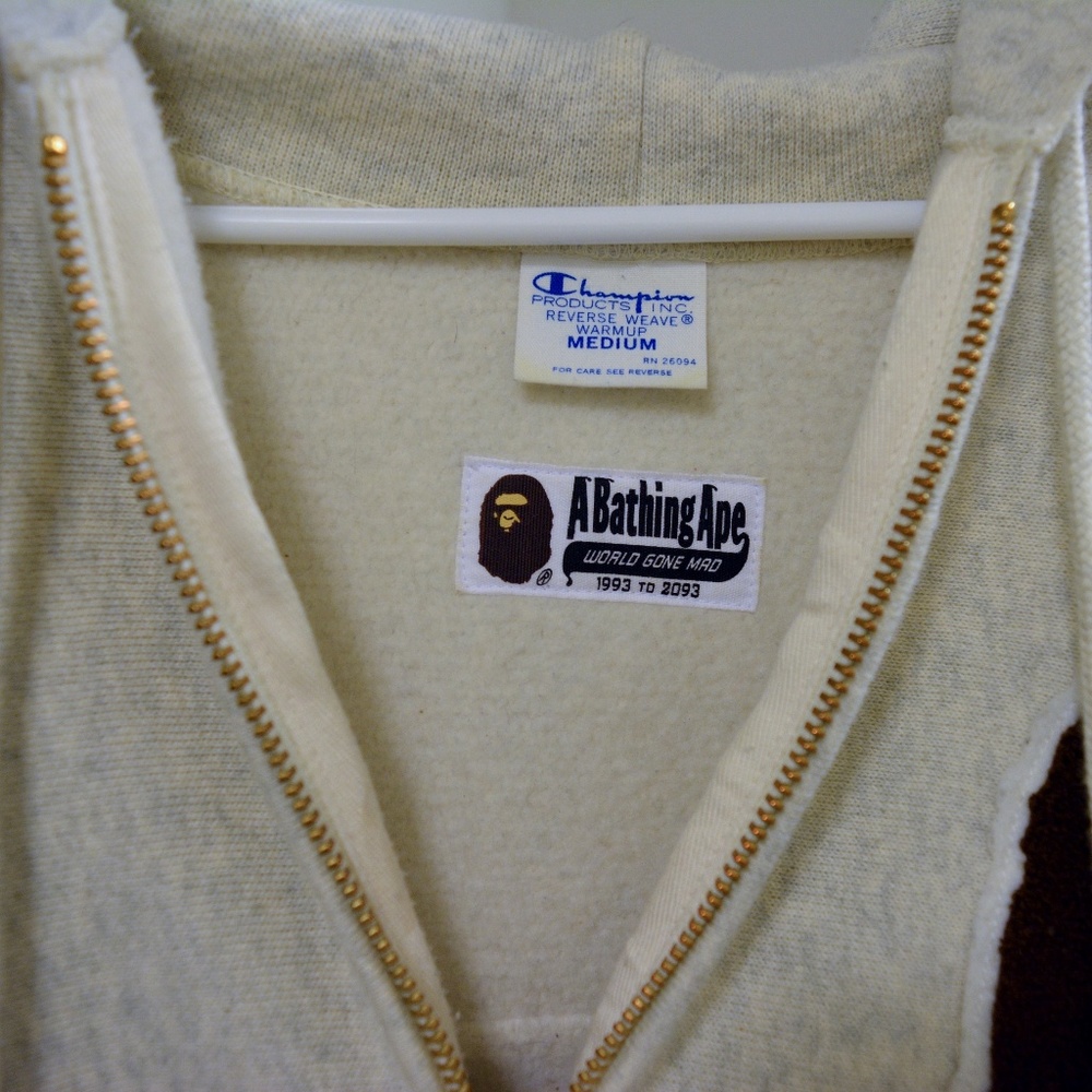 BAPE x CHAMPION ZIP HOODIE - Picture 4 of 7